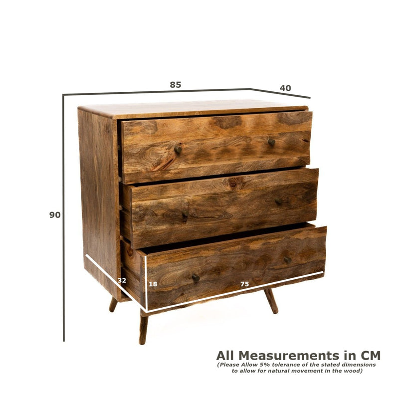 Geo Mango 85cm Chest of Drawers - In Stock