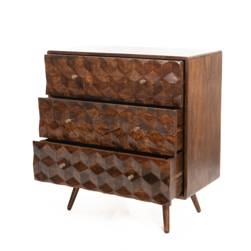 Geo Mango Chest of Drawers 