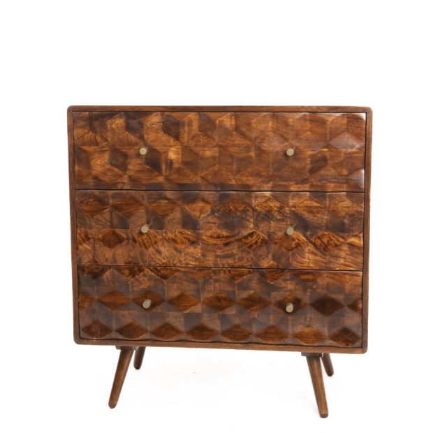 Geo Mango Chest of Drawers