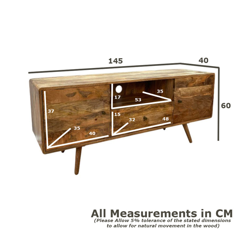 Geo Mango 145cm Media Unit - In Stock