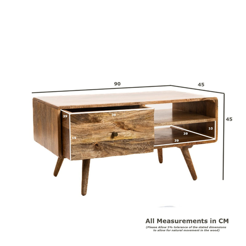 Geo Light Mango 90cm Coffee Table - In Stock