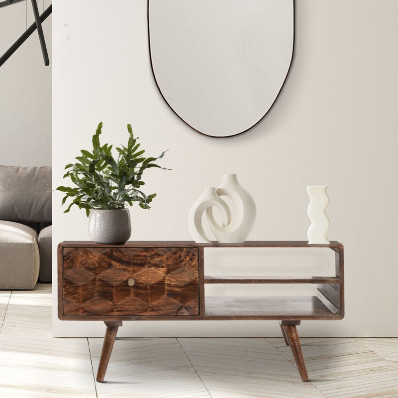 Geo Mango 90cm Coffee Table - In Stock