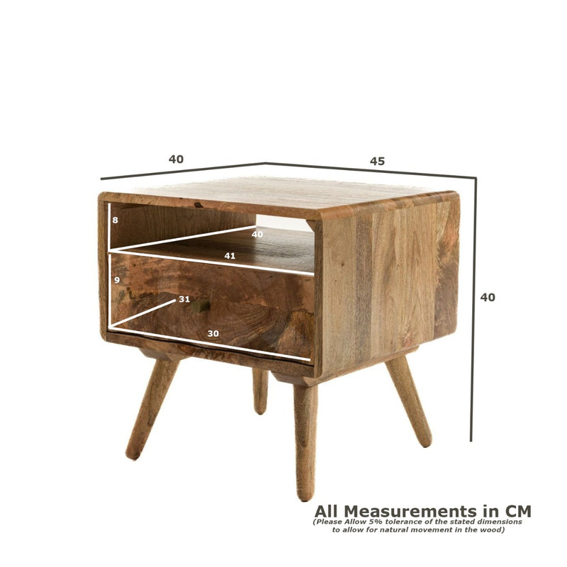 Geo Light Mango Side Table -  In Stock