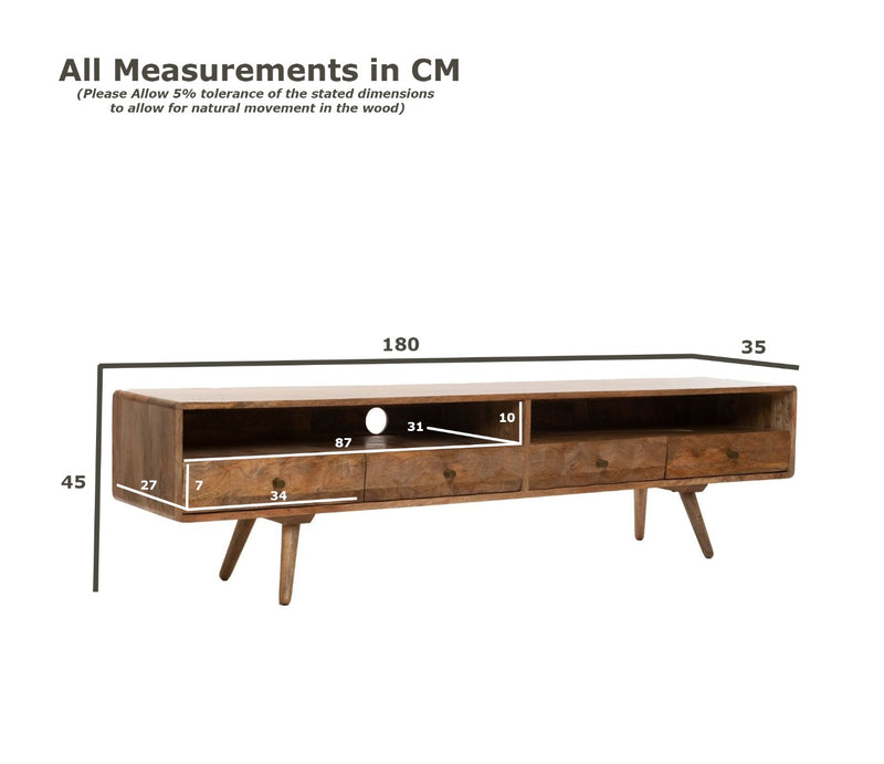 Geo Light Mango 180cm TV Unit -  In Stock