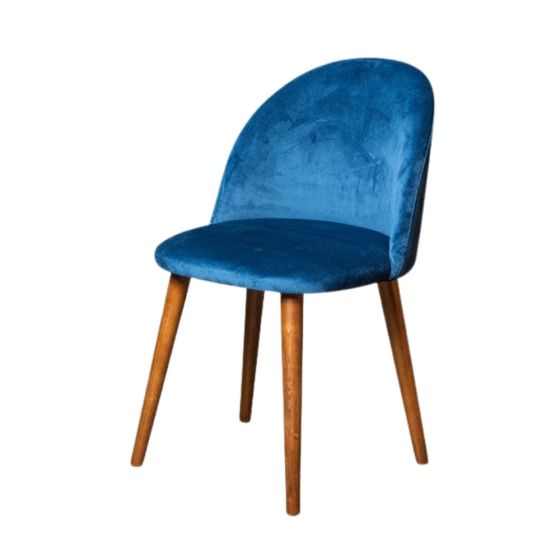 Ex Display Zena Velvet Dining Chair (T516) - One Available
